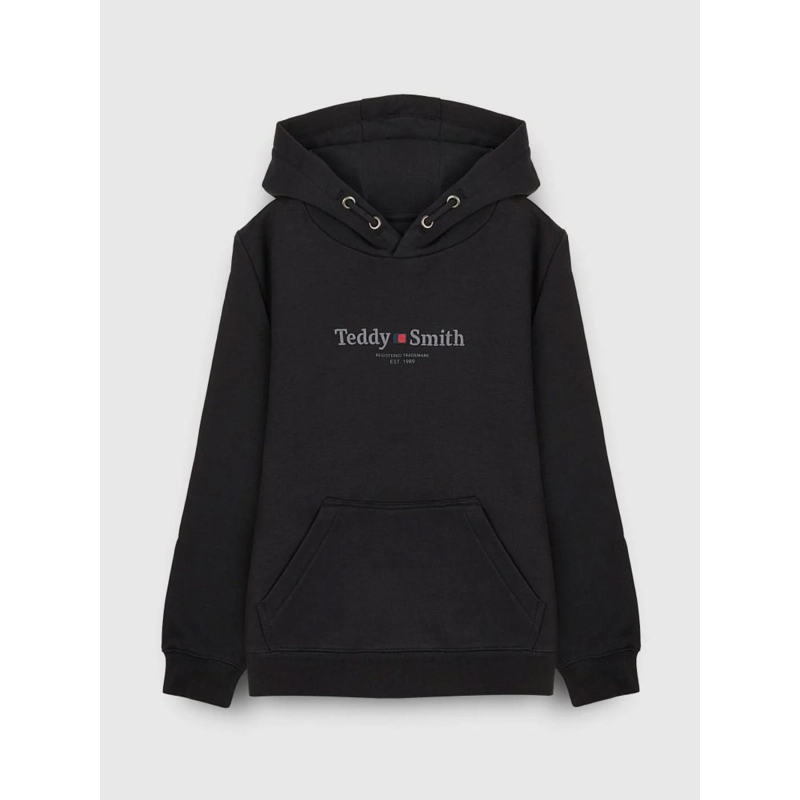 Sweat à capuche s-jim noir enfant - Teddy Smith