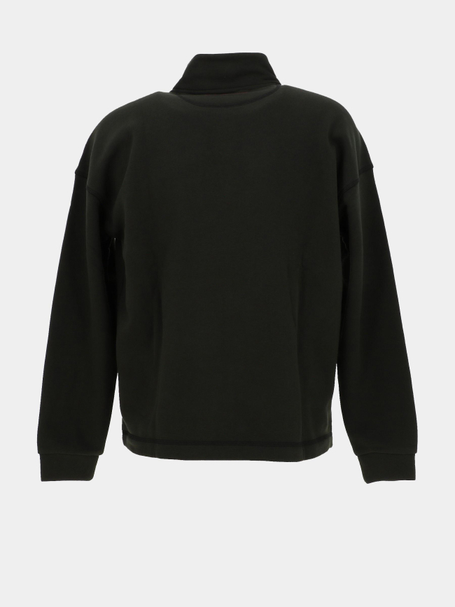 Sweat à col zippé s-my kaki garçon - Teddy Smith