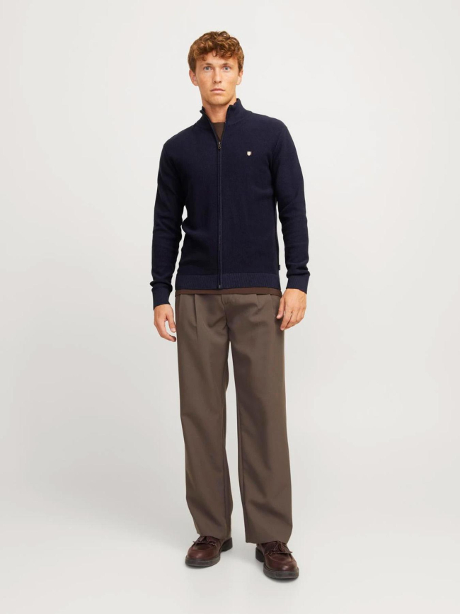 Gilet zippé blurony bleu marine homme - Jack & Jones