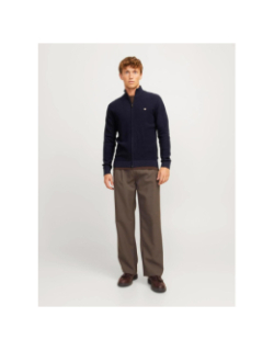 Gilet zippé blurony bleu marine homme - Jack & Jones