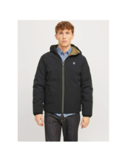 Doudoune réversible blubrook noir kaki homme - Jack & Jones