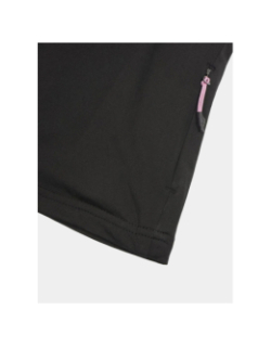 Haut de running à col zippé merissari noir femme - Rukka