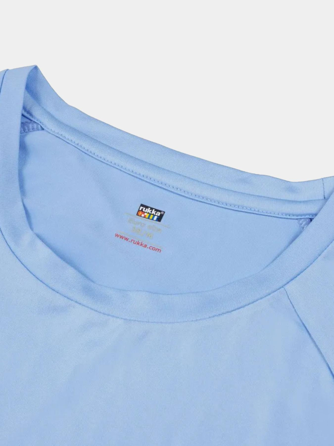 T-shirt de running a manches longues muotka bleu femme - Rukka