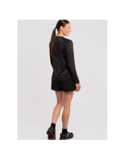 T-shirt de running à manches longues muokta noir femme - Rukka