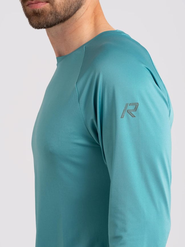T-shirt de running à manches longues muosto bleu homme - Rukka