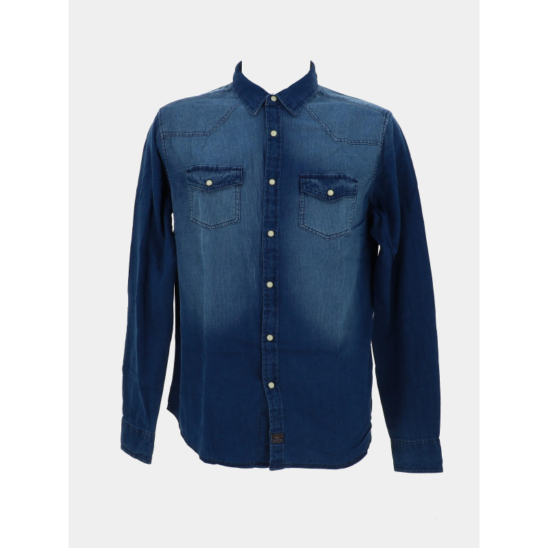 Chemise denim western bleu homme - Rms 26