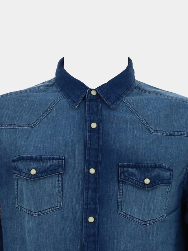 Chemise denim western bleu homme - Rms 26