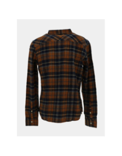 Chemise à carreaux western marron homme - Rms 26