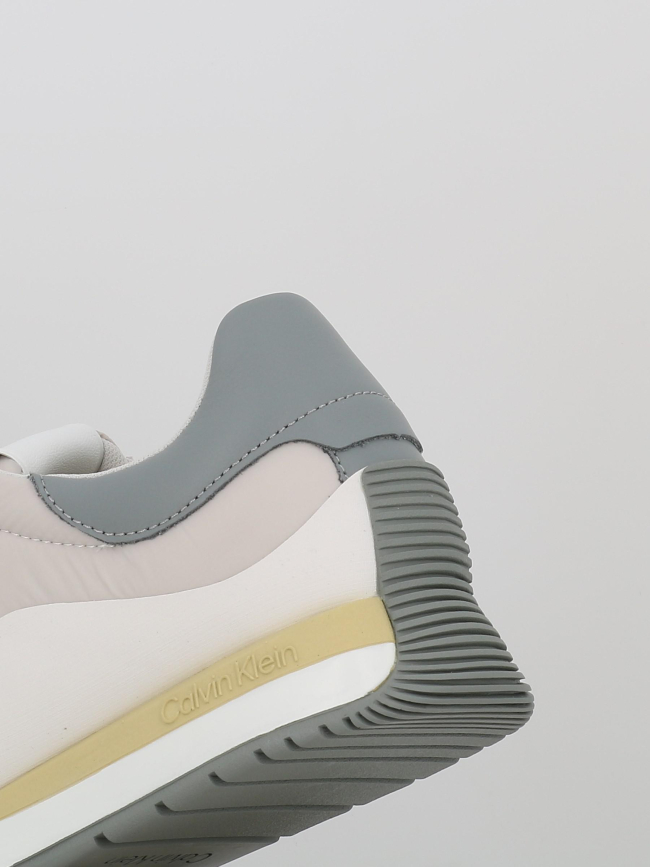 Baskets basses top lace up mix gris homme - Calvin Klein