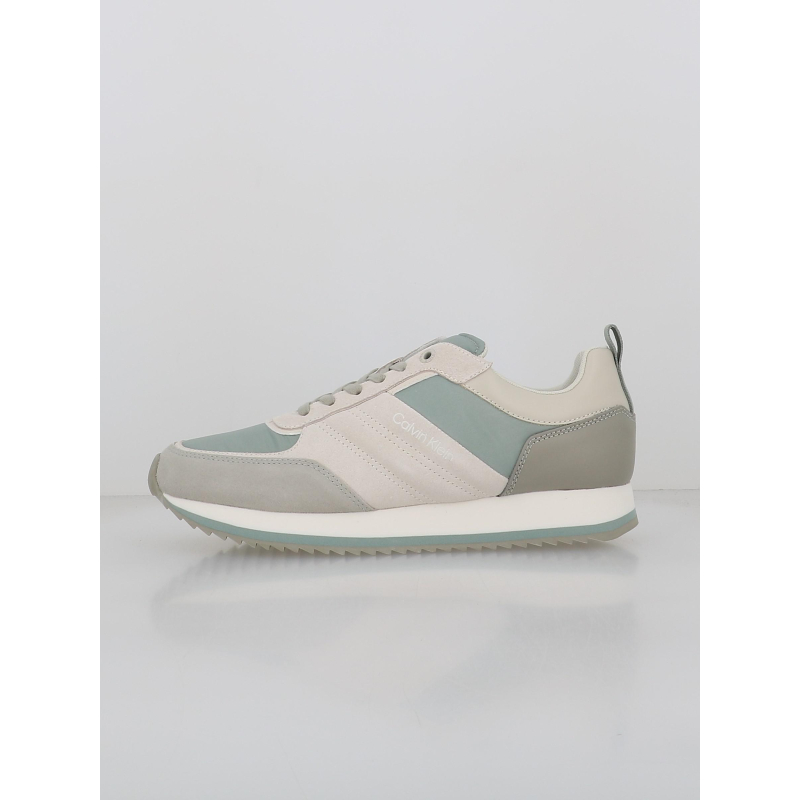 Baskets low top lace up mix gris homme - Calvin Klein