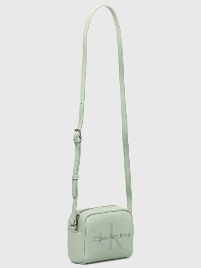 Sac bandoulière sculpted vert d'eau femme - Calvin Klein Jeans