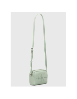 Sac bandoulière sculpted vert d'eau femme - Calvin Klein Jeans