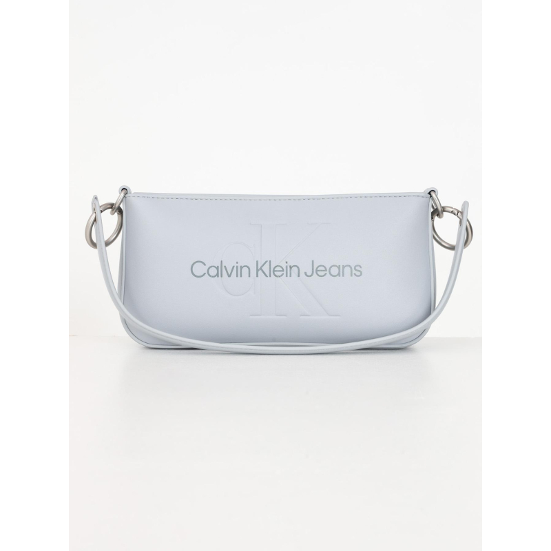 Sac à main sculpted gris clair femme - Calvin Klein Jeans