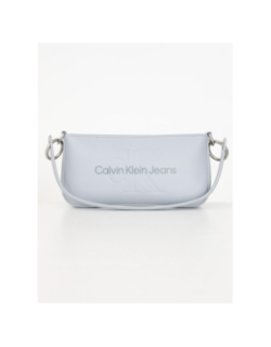 Sac à main sculpted gris clair femme - Calvin Klein Jeans