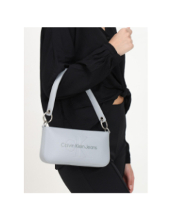 Sac à main sculpted gris clair femme - Calvin Klein Jeans
