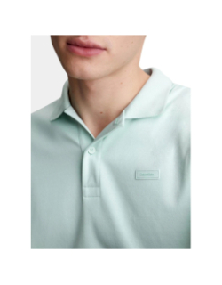 Polo uni slim touch vert homme - Calvin Klein