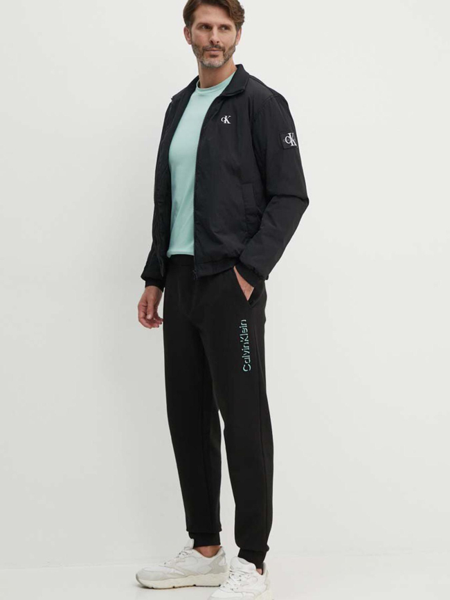 Pantalon de Jogging shadow logo relief noir homme - Calvin Klein