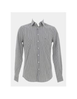 Chemise poplin stripe noir blanc homme - Calvin Klein