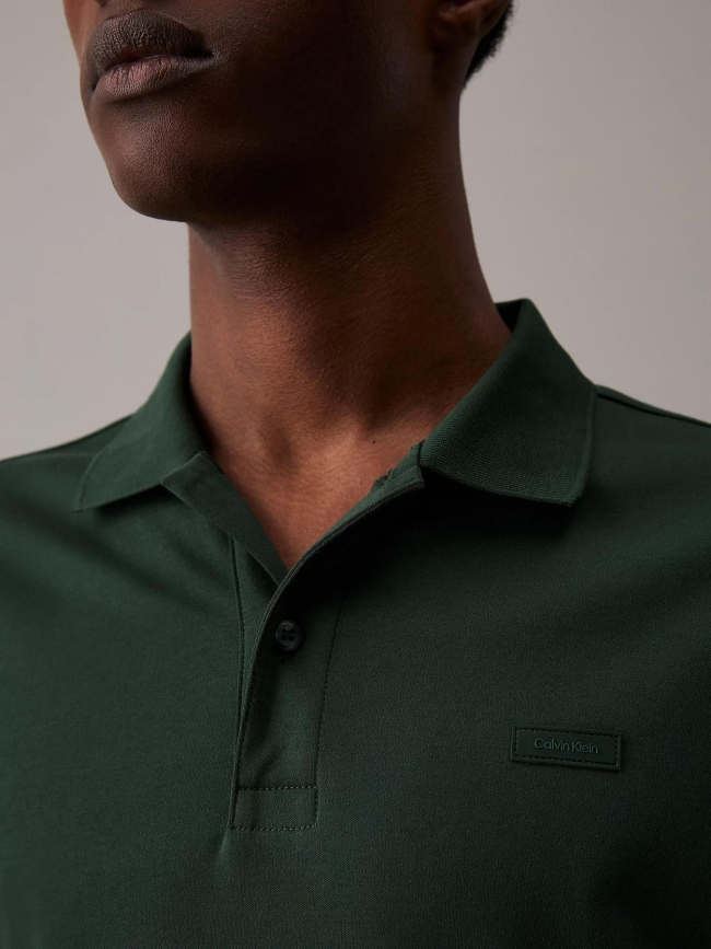 Polo slim fit liquid touch vert homme - Calvin Klein