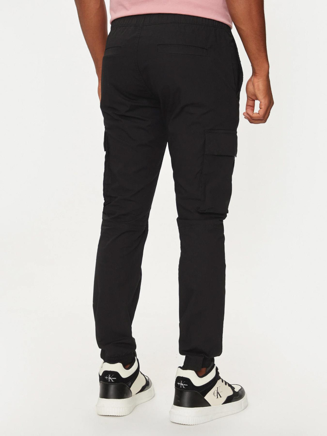 Pantalon cargo skinny en ripstop noir homme - Calvin Klein Jeans