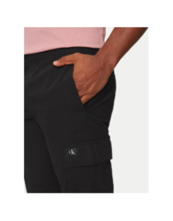 Pantalon cargo skinny en ripstop noir homme - Calvin Klein Jeans