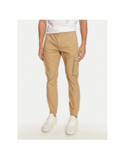 Pantalon cargo skinny beige homme - Calvin Klein Jeans