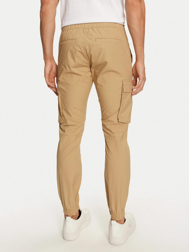Pantalon cargo skinny beige homme - Calvin Klein Jeans