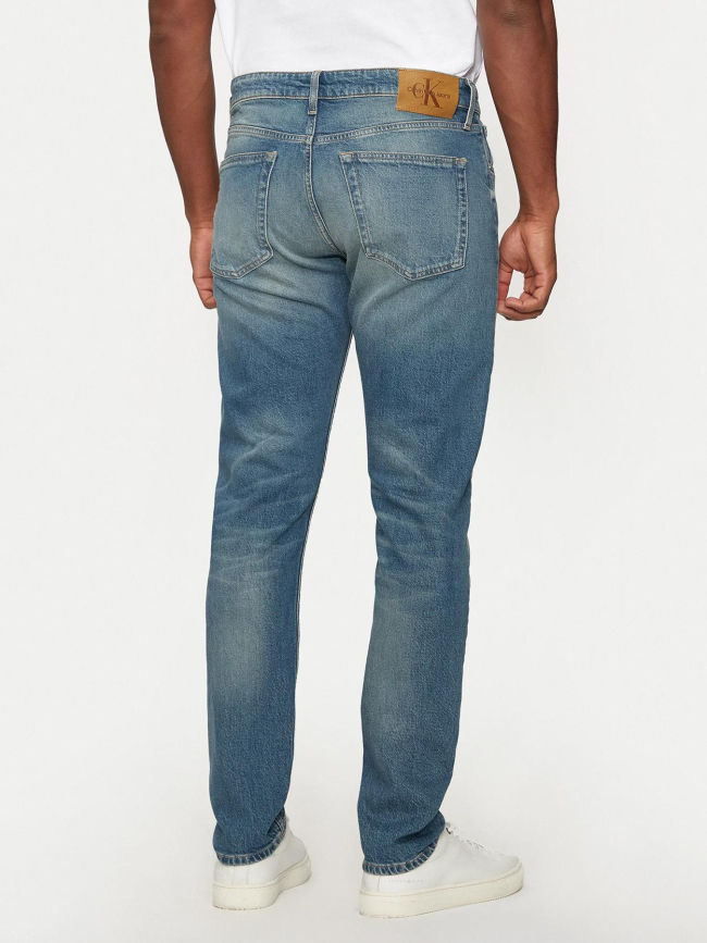Jean slim tapper délavé bleu homme - Calvin Klein Jeans
