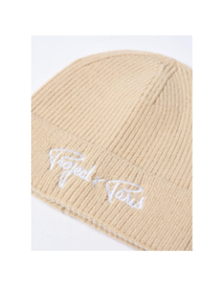 Bonnet logo brodé beige - Project X Paris