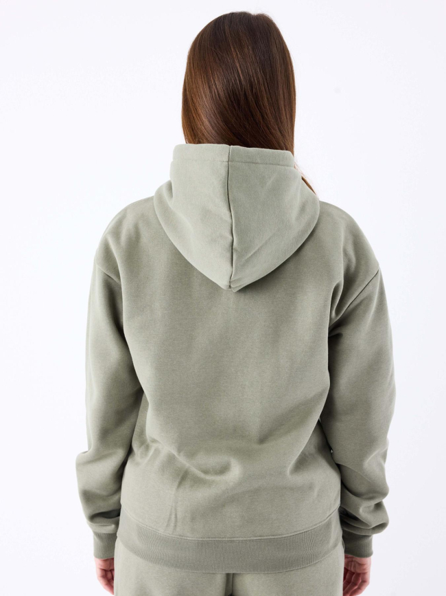 Sweat zippé à capuche logo kaki femme - Project X Paris