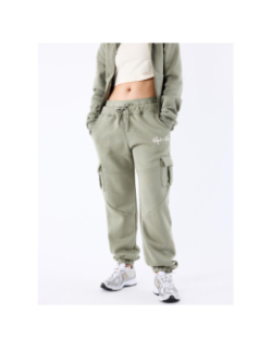 Pantalon de Jogging double ceinture logo kaki femme - Project X Paris