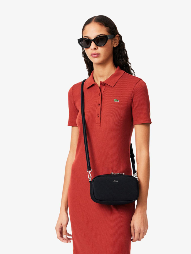 Sac bandoulière daily city noir femme - Lacoste