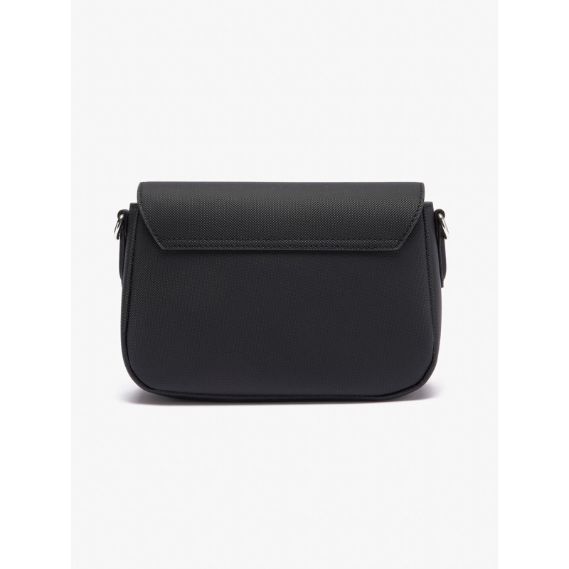 Sac bandoulière à rabat daily city noir femme Lacoste wimod
