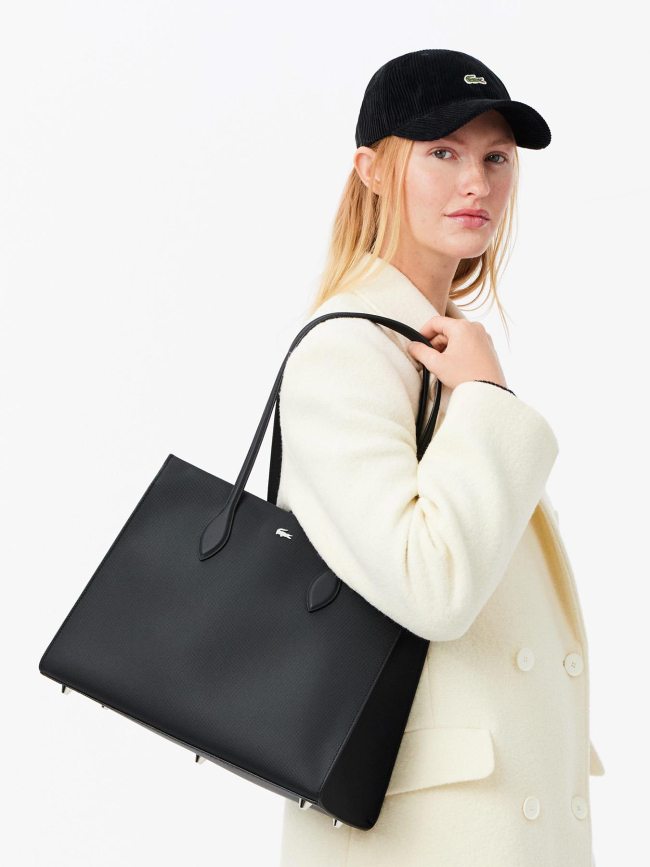 Sac cabas daily city noir femme - Lacoste