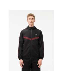 Veste de survêtement tennis monogramme noir homme - Lacoste