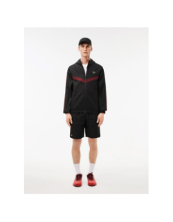 Veste de survêtement tennis monogramme noir homme - Lacoste