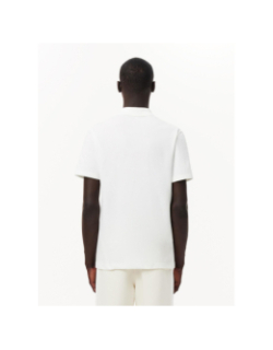 Polo uni regular logo blanc homme - Lacoste