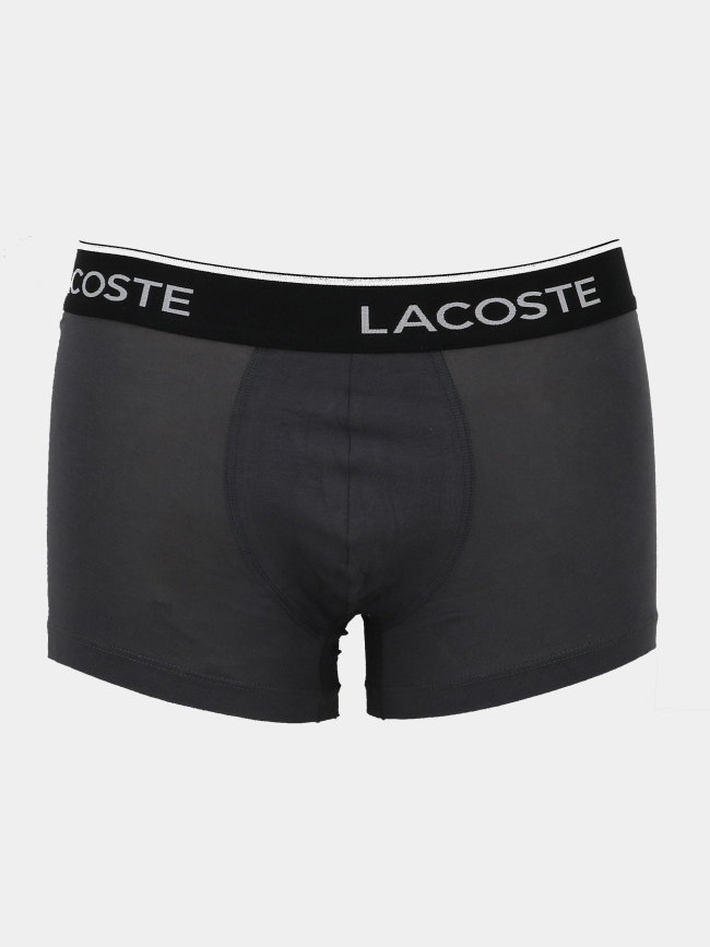 Pack de 2 boxers cotton stretch noir et gris homme - Lacoste