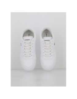 Baskets t-clip set uni blanc homme - Lacoste