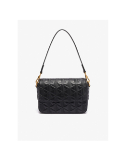 Sac bandoulière maheki en cuir embossé noir femme - Lacoste