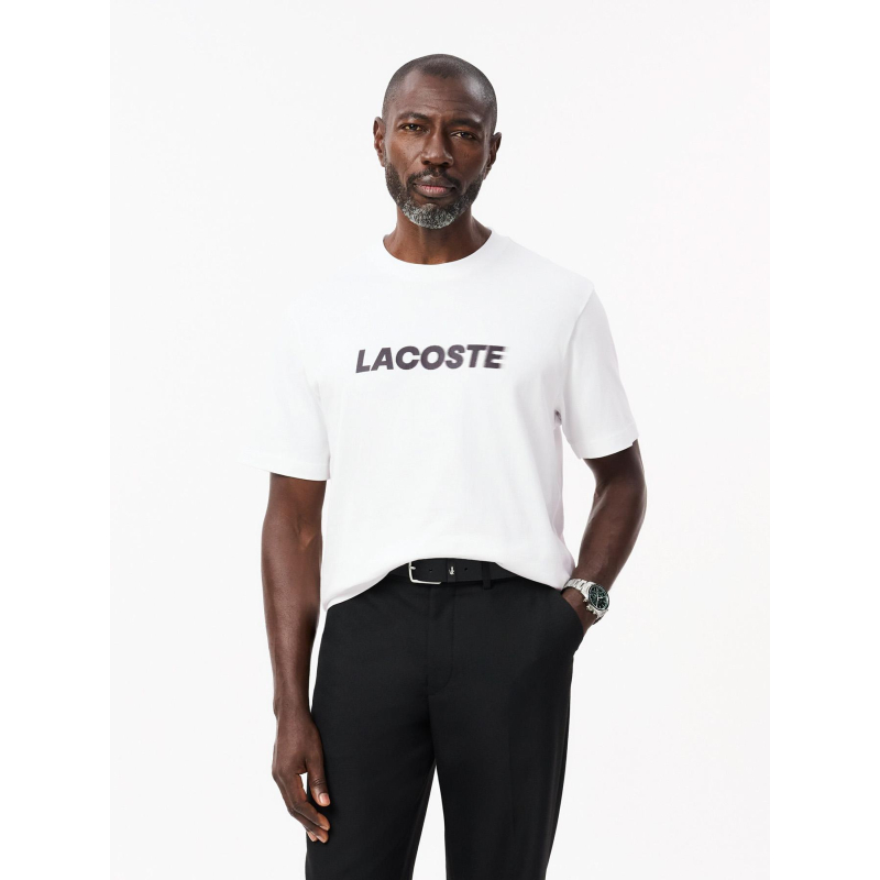 T-shirt classic fit logoté blanc homme - Lacoste