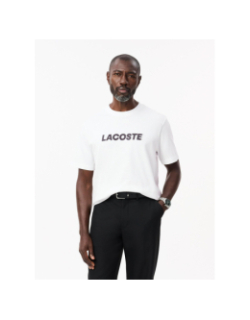 T-shirt classic fit logoté blanc homme - Lacoste