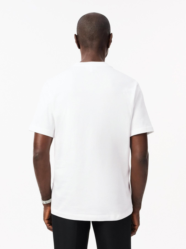 T-shirt classic fit logoté blanc homme - Lacoste