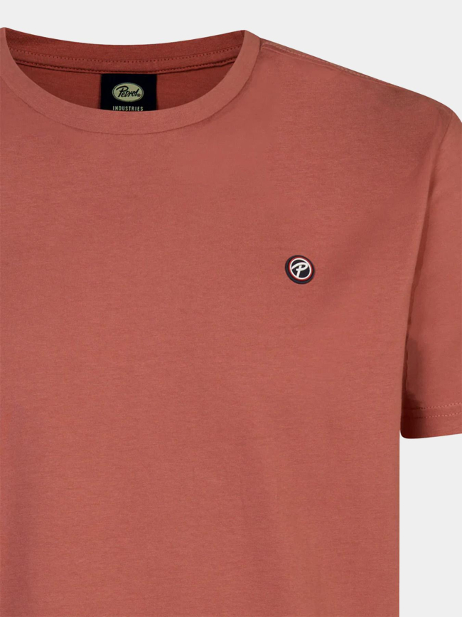 T-shirt à manches courtes badge rose homme - Petrol Industries