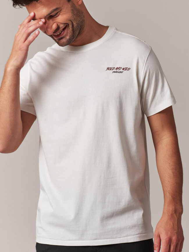 T-shirt bulldog blanc homme - Deeluxe