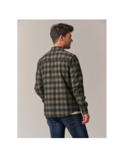 Chemise à carreaux pieter kaki homme - Deeluxe