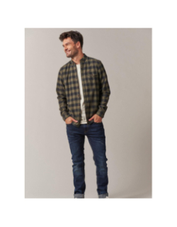 Chemise à carreaux pieter kaki homme - Deeluxe