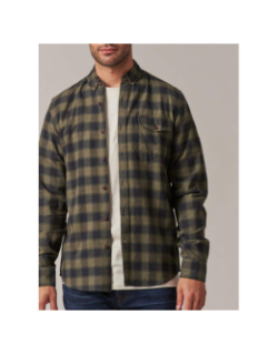 Chemise à carreaux pieter kaki homme - Deeluxe