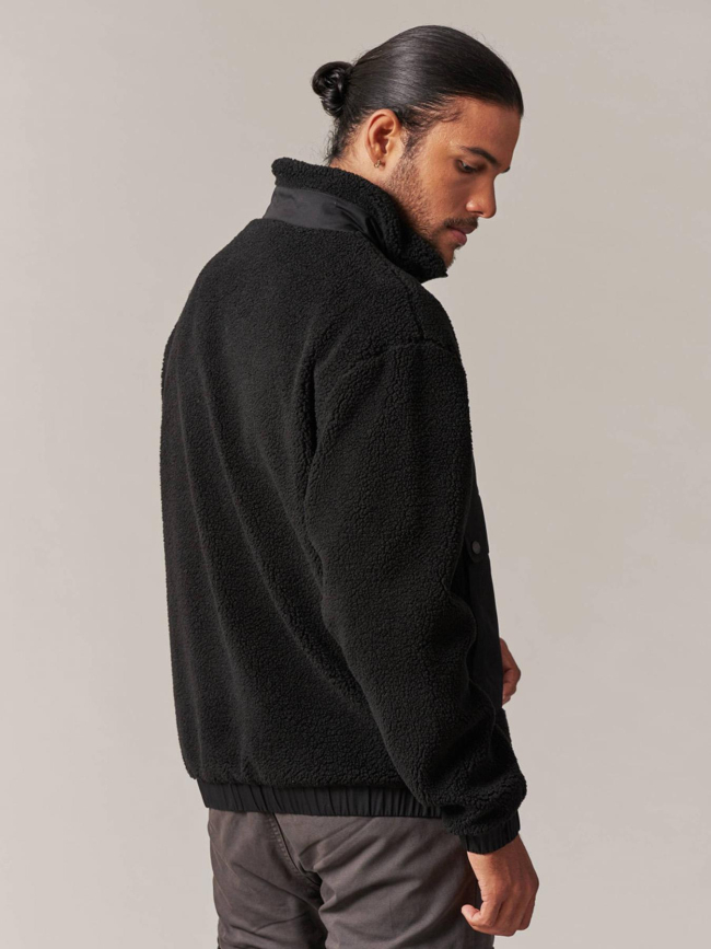 Veste sherpa cosmo noir homme - Deeluxe