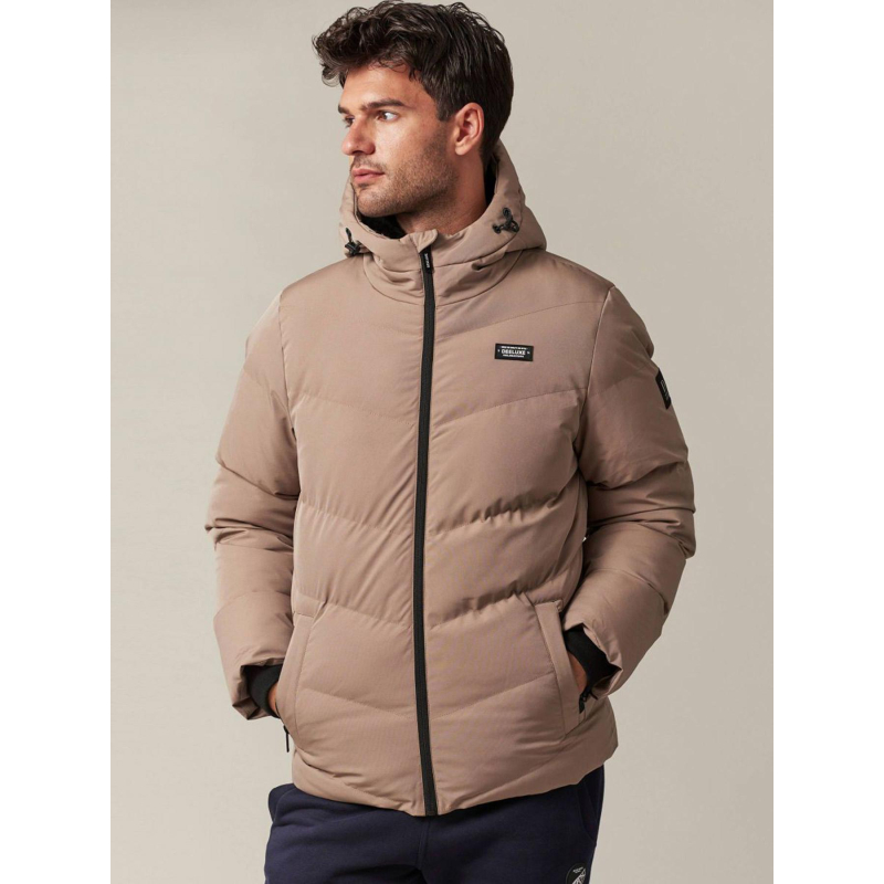 Doudoune intérieur fourré marron homme - Deeluxe